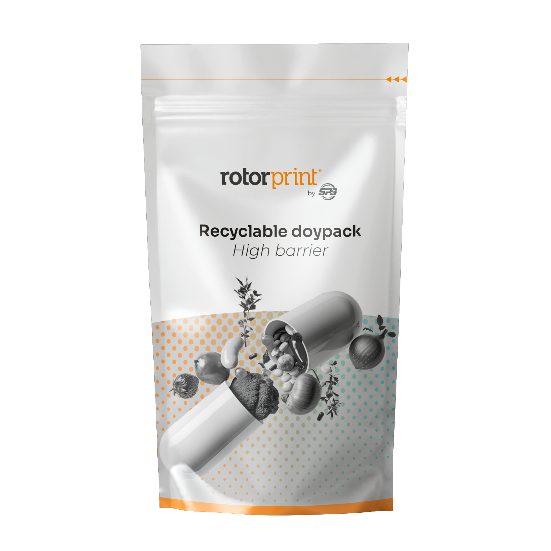 Recyclable doypack by Rotor Print